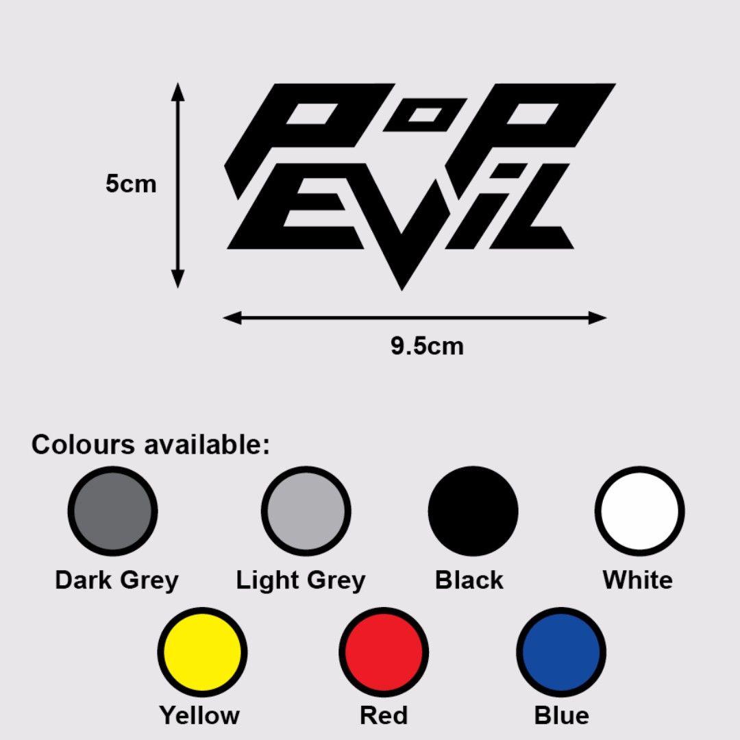 Pop Evil Logo - POP EVIL Logo Premium Vinyl Sticker Decal (Music Rock), Design
