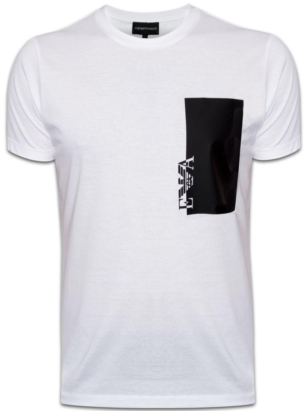T-Shirt Square Logo - Shop Now For Mens Emporio Armani | T-Shirts Available Now A/W 16