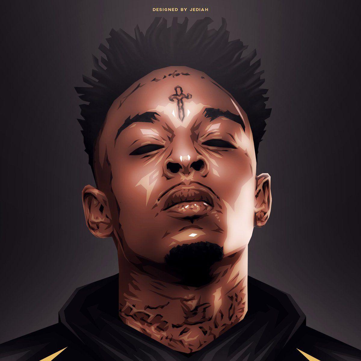 21 Savage King Logo - King Jediah 愛 Savage Artwork Designed by Me / RTs