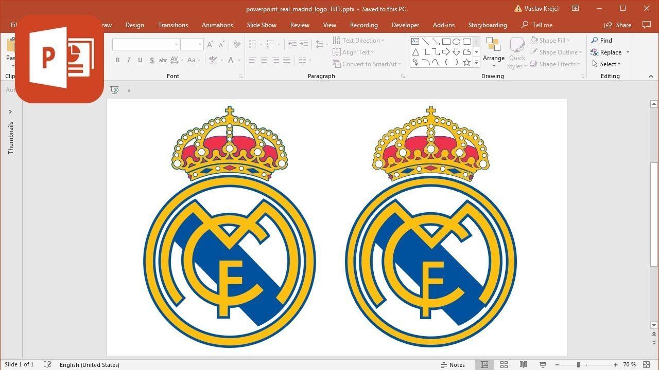Real Microsoft Logo - How to create Real Madrid logo in Microsoft PowerPoint (Tutorial ...