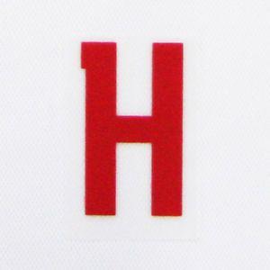 Red Letter H Logo - 12 / 16 - LIVERPOOL EURO & DOMESTIC ; PLASTIC RED / LETTER H = 55mm ...