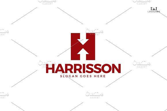 Red Letter H Logo - Harrisson - Letter H logo ~ Logo Templates ~ Creative Market