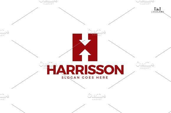 Red Letter H Logo - Harrisson - Letter H logo ~ Logo Templates ~ Creative Market