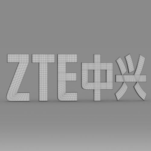 ZTE Logo - zte logo 3D | CGTrader