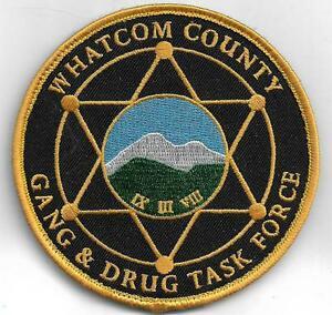 Whatcom County Logo - Whatcom County Gang & Drug Task Force Obsolete Navolty Patch