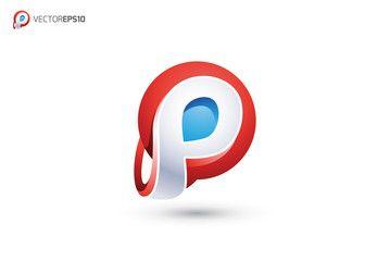 Red P Logo - logo P