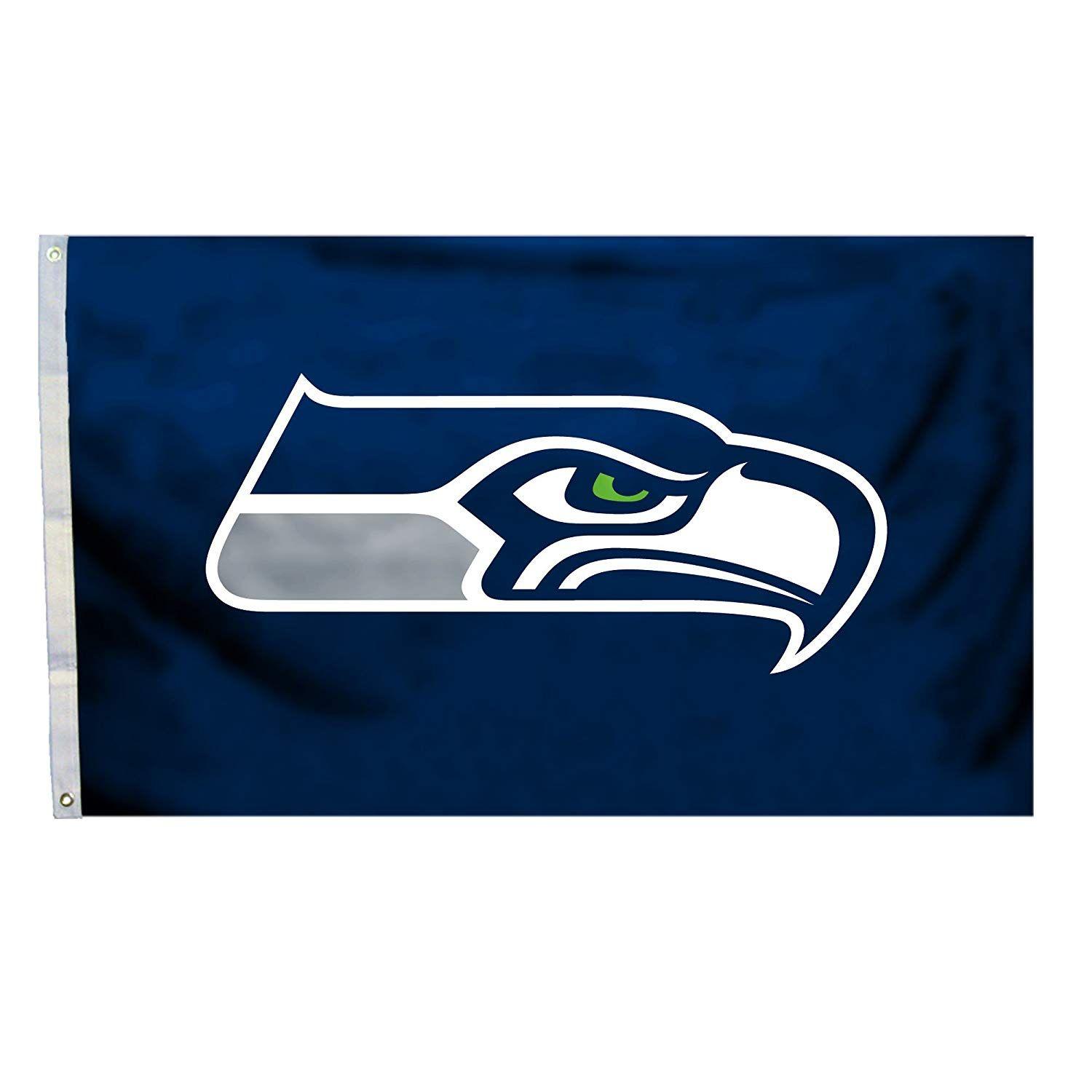 NFL Seahawks Logo - Amazon.com : NFL SEAHAWKS LOGO 3X5 FLAG : Outdoor Flags : Sports