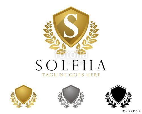 Gold Shield Logo - Crest Gold Shield Logo Stock Image And Royalty Free Vector Files