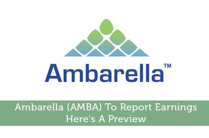 Ambarella Logo - Ambarella (AMBA) To Report Earnings: Here's A Preview