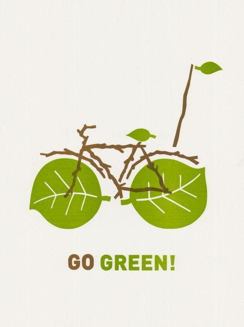 Go Green Logo - Go Green! — Posters For GOOD | dream India | Bike, Green, Go green