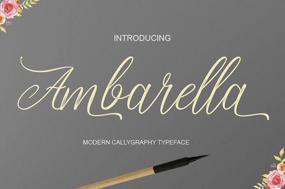 Ambarella Logo - Ambarella Font Duo ~ Script Fonts ~ Creative Market