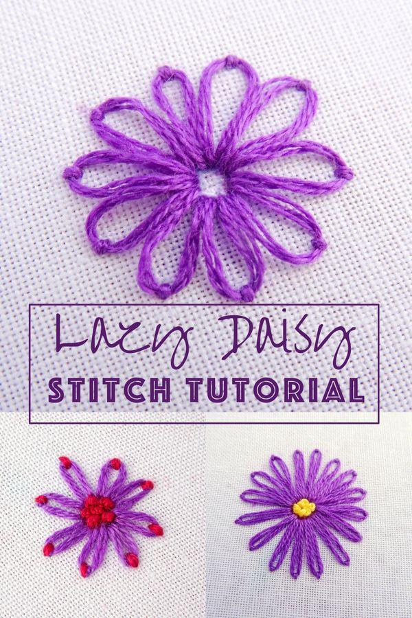 Lazy Daisy Logo - Lazy Daisy Embroidery Stitch Tutorial Threads Embroidery