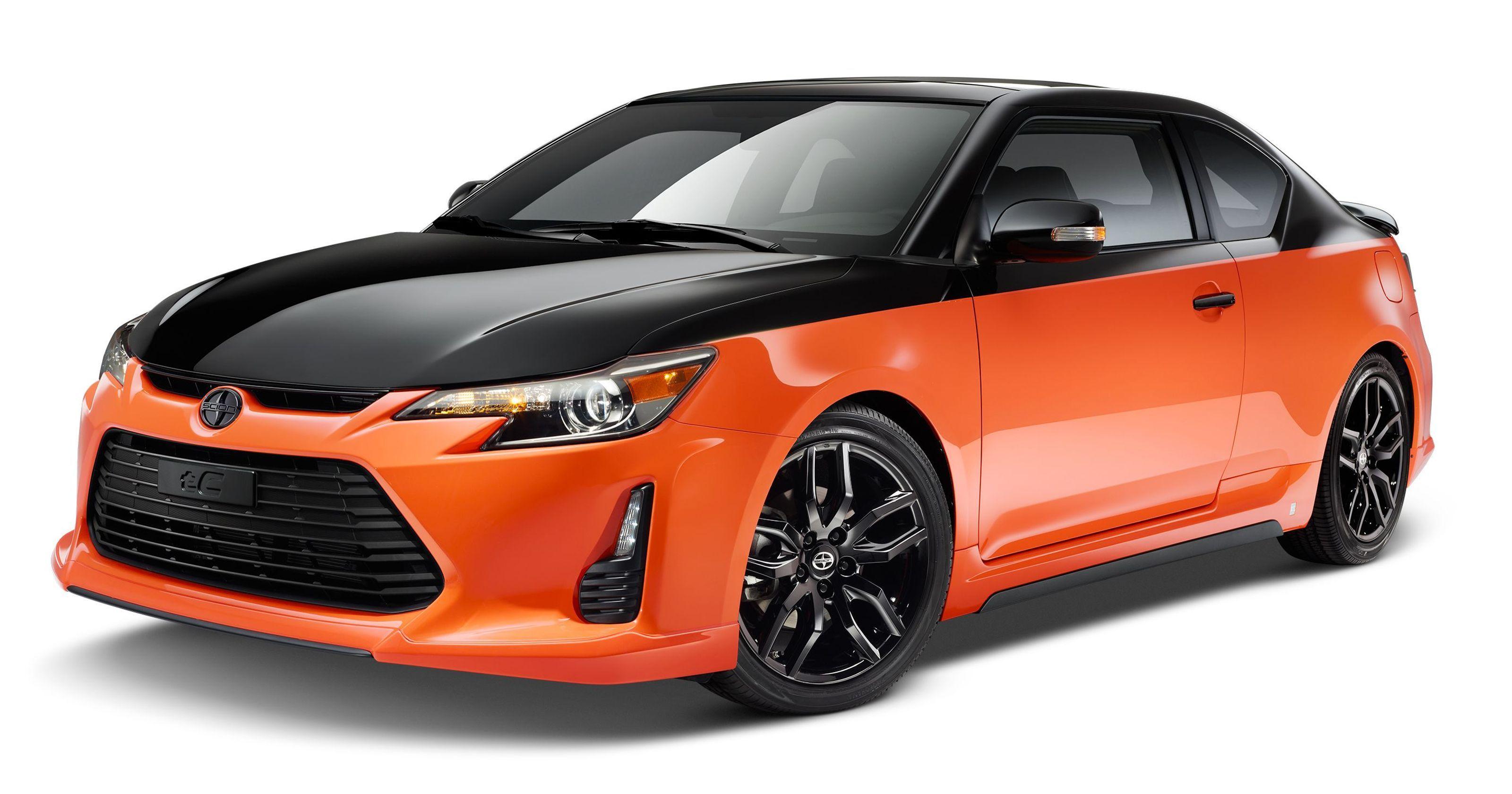 Orange and Black Car Logo - Scion's custom orange tC goes on sale