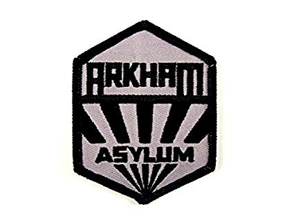 Batman Arkham Asylum Logo - Amazon.com: BATMAN Arkham Asylum Sanatorium Uniform Logo PATCH