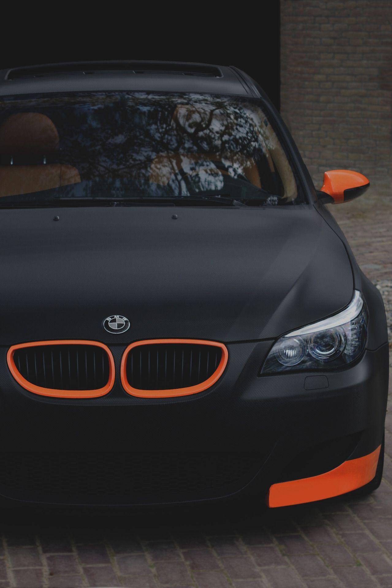 Orange and Black Car Logo - bmw #drive #auto #car #m5 #m series #matte #black #orange #design ...