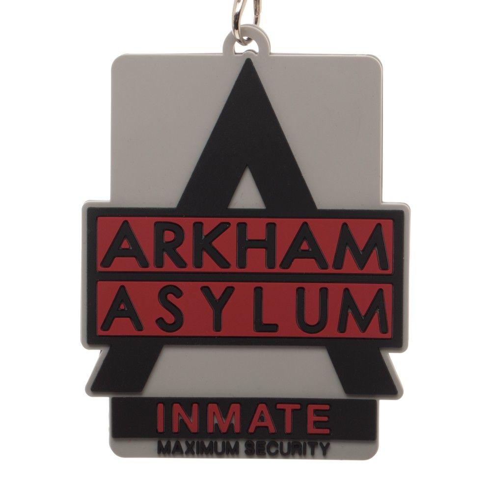 Arkham Asylum Logo - Batman Arkham Asylum Inmate Logo Lanyard with Rubber Logo ID Holder ...