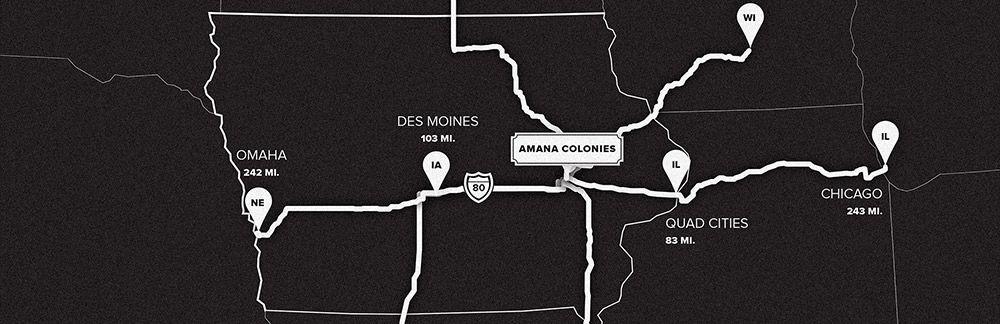 Amana Colonies Logo - Amana Convention Center and Visitors Bureau