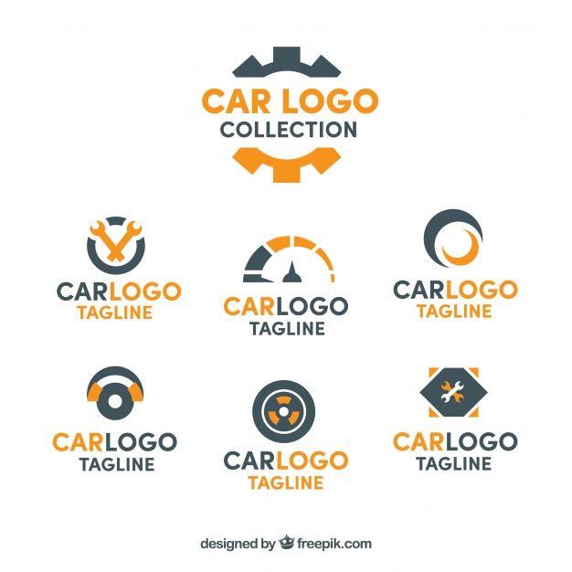 Orange and Black Car Logo - Black and orange car logo collection Vector | Free Download