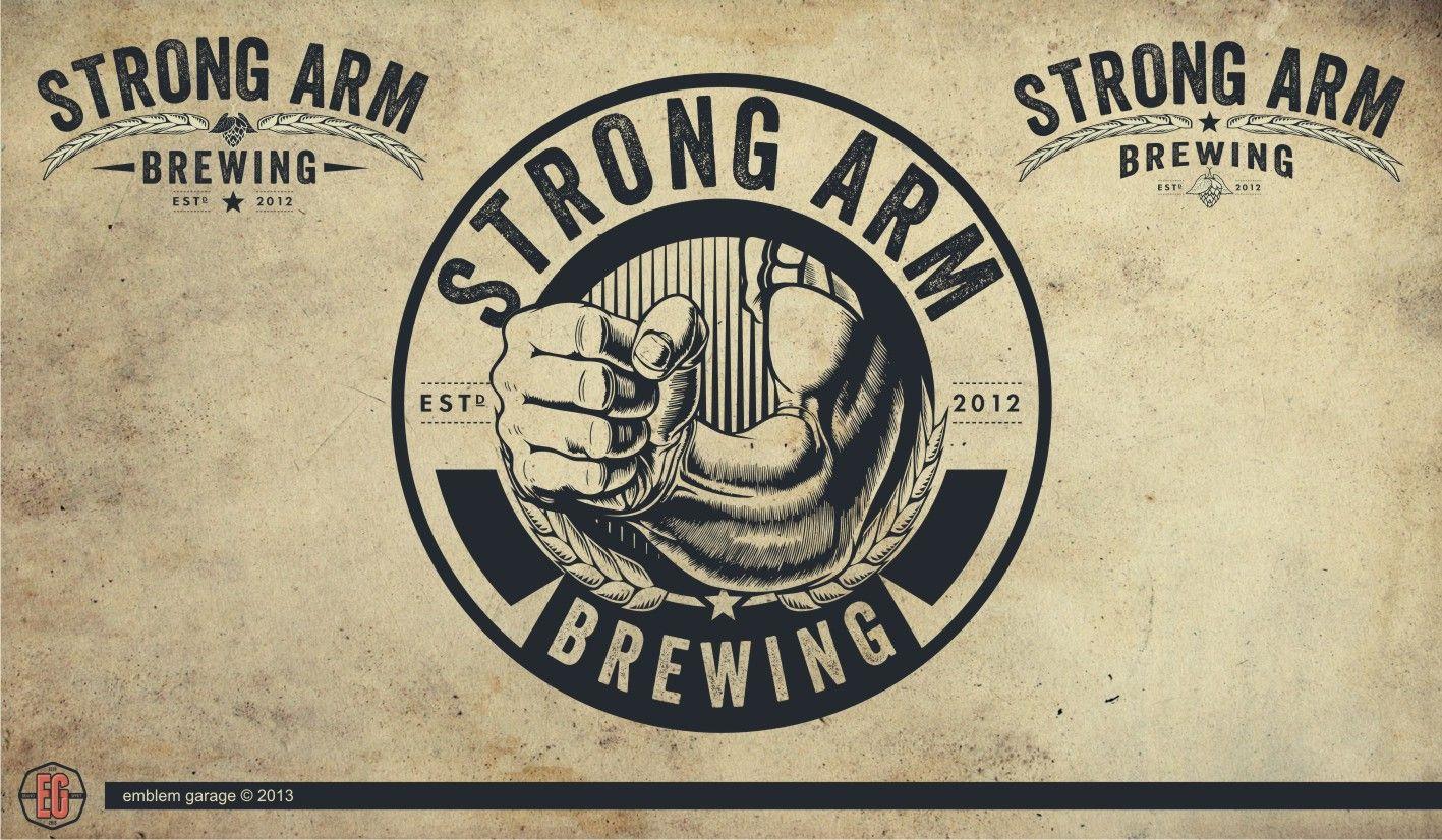 Strong Arm Logo - Dribbble - strong_arm_logo.jpg by Emblem Garage