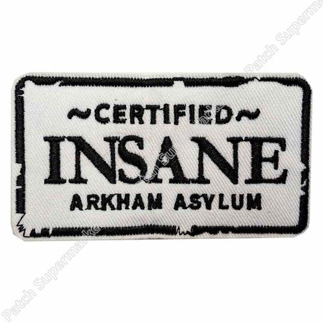 Arkham Asylum Logo - Batman Certified INSANE Arkham Asylum Sign Uniform Animated Movie TV