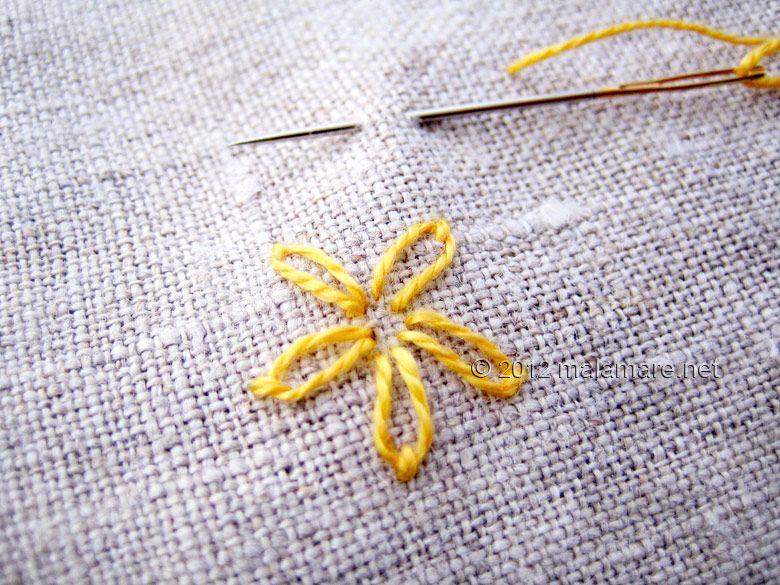 Lazy Daisy Logo - Hand Embroidery: Lazy Daisy Stitch Tutorial - Mala Mare