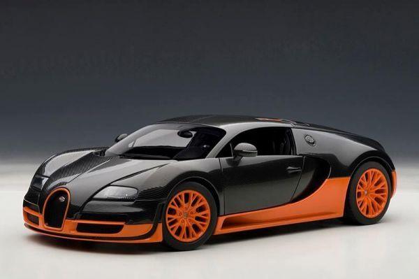 Orange and Black Car Logo - 1/18 Bugatti Veyron Super Sports ORANGE BLACK DIECAST MODEL CAR ...