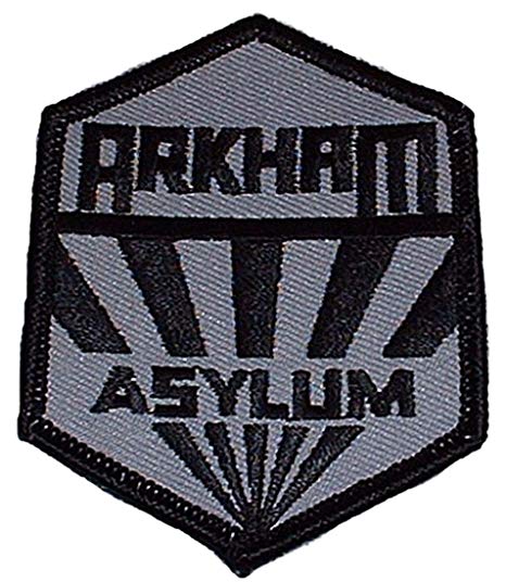 Batman Arkham Asylum Logo - Amazon.com: Batman Arkham Asylum Logo Iron on Patch: Clothing