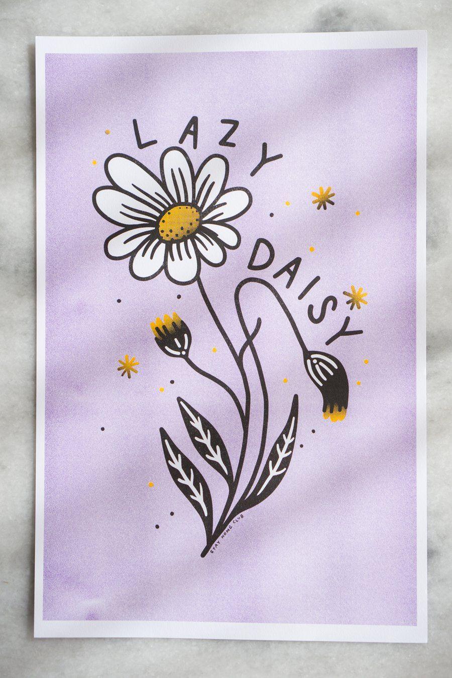 Lazy Daisy Logo - Lazy Daisy Riso Print