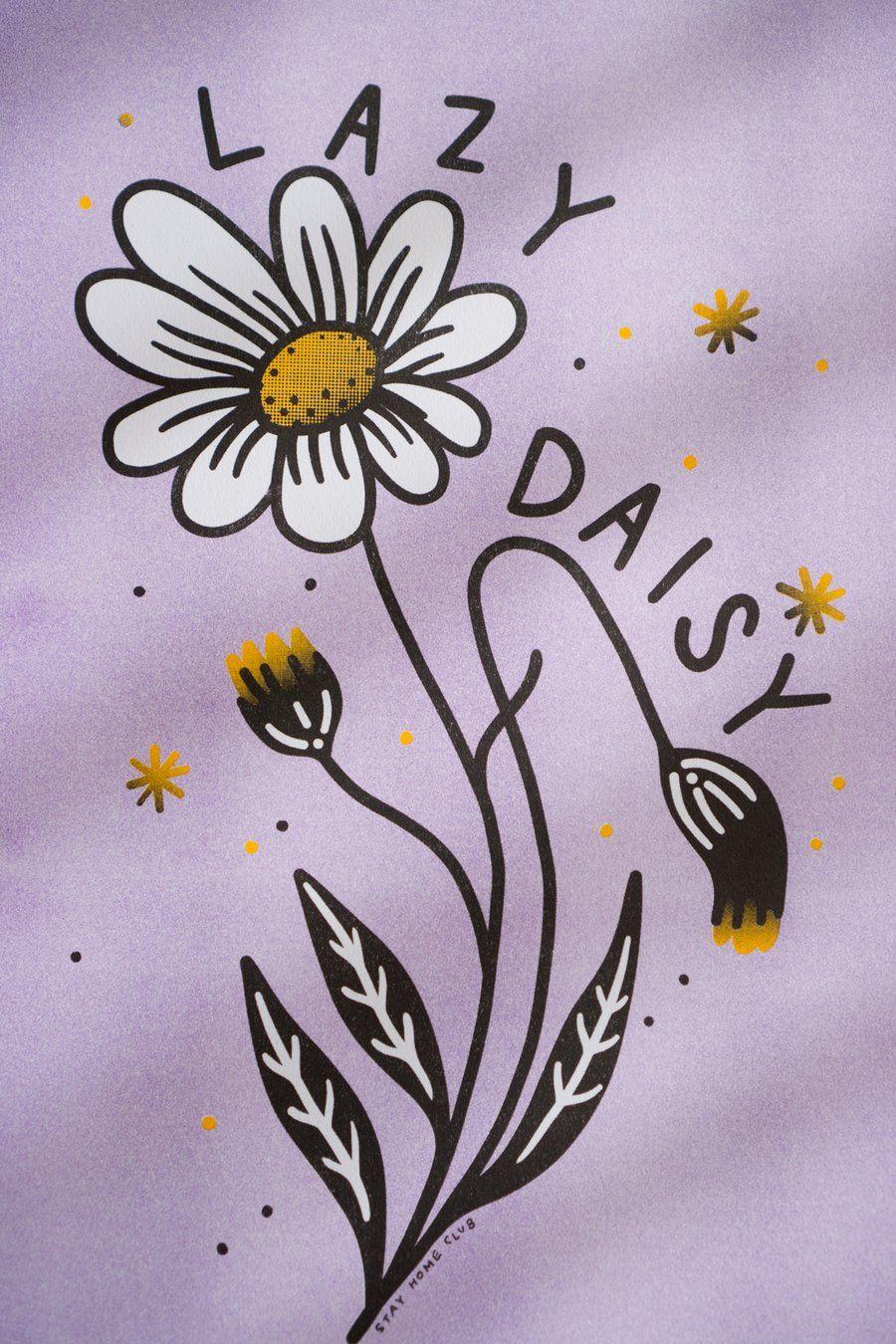 Lazy Daisy Logo - Lazy Daisy Riso Print – Stay Home Club