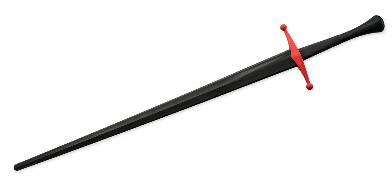 Cool Black and a Red Sword Logo - Rawlings Synthetic Bastard Sparring Sword Blade w/ Red Guard