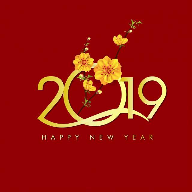 Chinnese Letters with Red White Logo - Happy New Year 2019, Year Of The Pig. Chinese New Year,Chinese ...