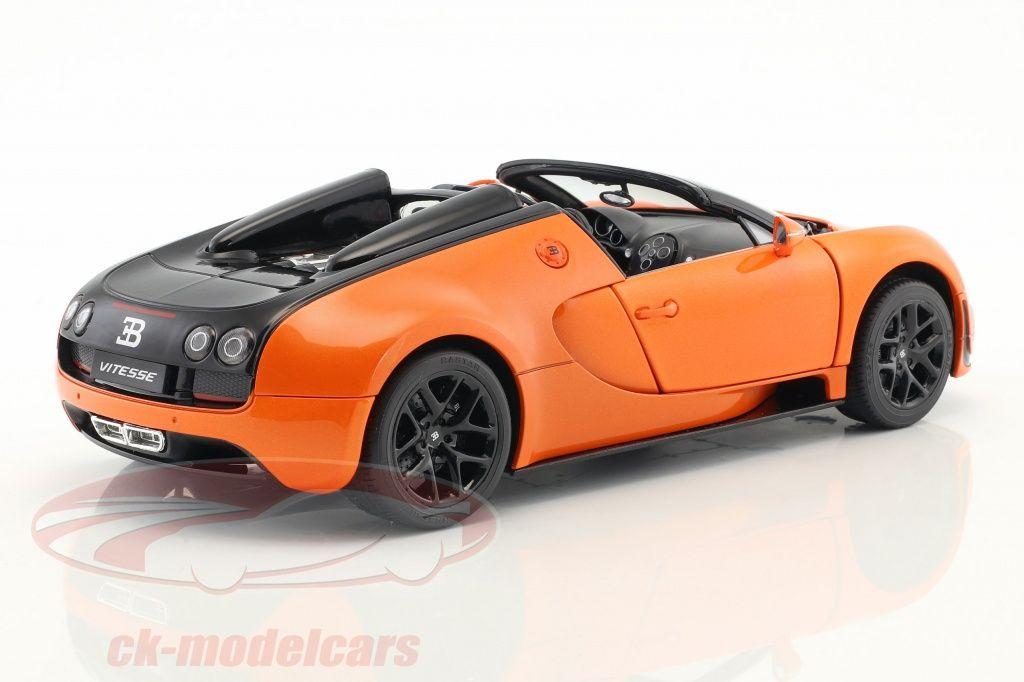 Orange and Black Car Logo - Rastar 1:18 Bugatti Veyron 16.4 Grand Sport Vitesse orange / black ...