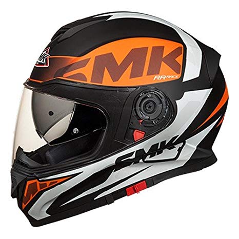 Orange and Black Car Logo - SMK MA271 Twister Logo Graphics Pinlock Fitted Full Face Helmet With ...