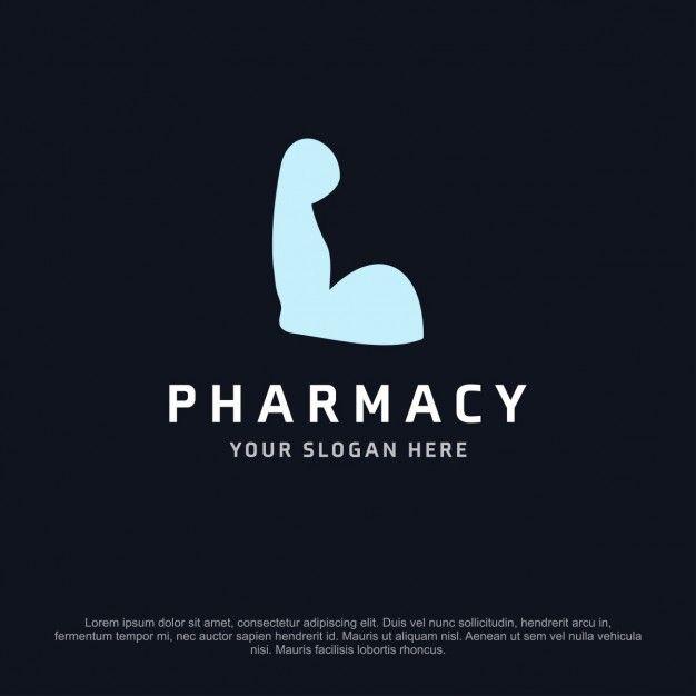 Strong Arm Logo - Pharmacy logo with a strong arm Vector