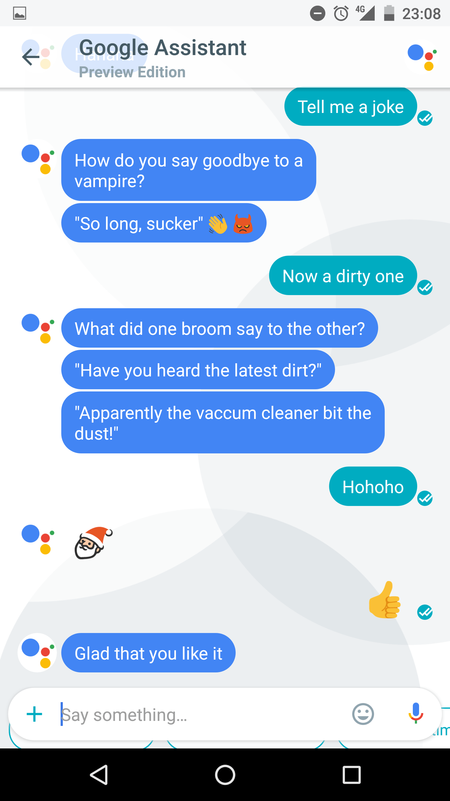 Sexy Google Logo - Not sure if Google assistant is bad, or very good at avoiding