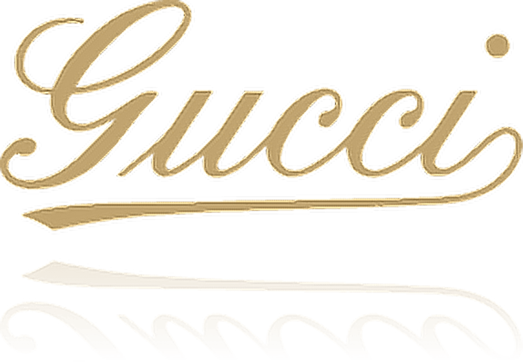 Gucci Cursive Logo - gucci png cursive gold logo sticker...