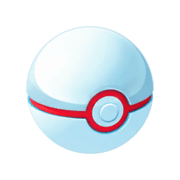 Pokemon Red and White Ball Logo - Premier Ball | Pokemon GO Hub