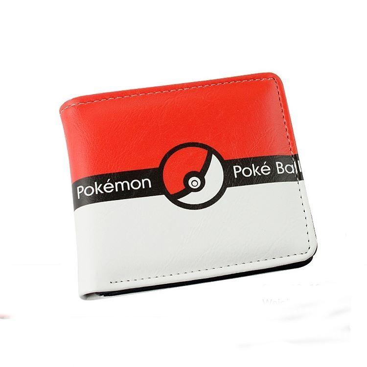 Pokemon Red and White Ball Logo - Pokemon Poke Ball Red & White Two Fold Wallet #PikachuPurse