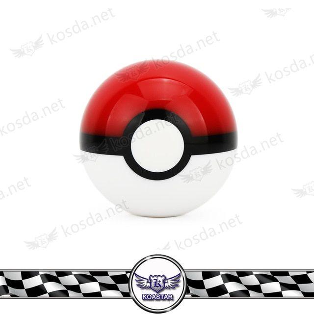 Pokemon Red and White Ball Logo - Pokeballs Pokemon Go Ball Gear Shift Knob Plastic Car Threaded Shift ...