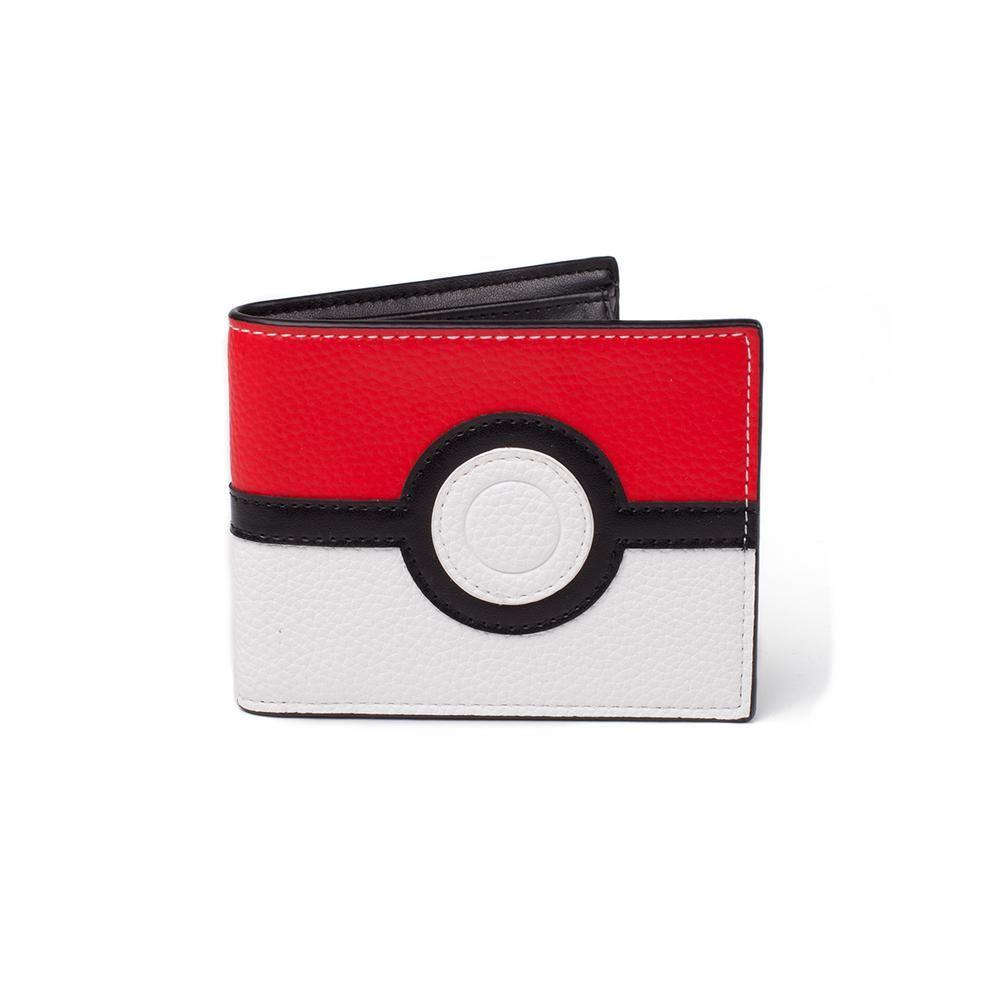 Pokemon Red and White Ball Logo - Pokémon - Poké Ball bifold wallet red/white - One size | Attitude Euro
