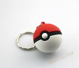 Pokemon Red and White Ball Logo - Pokemon Red & White Ball Keychain Pendant Birthday Gift | eBay