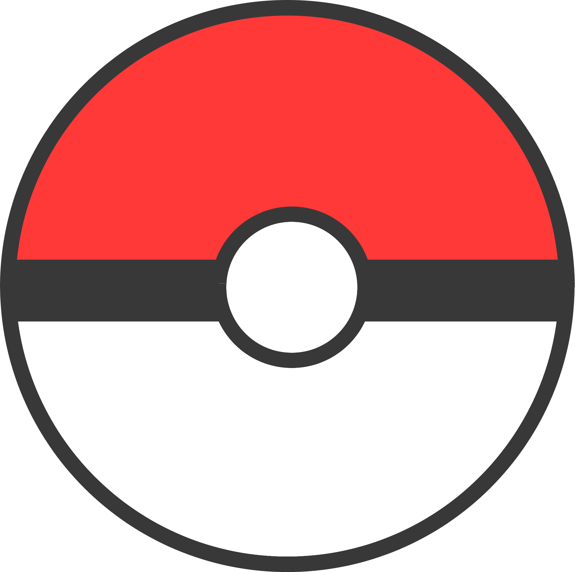 Pokemon Red and White Ball Logo - Pokemon Red And White Ball Logo