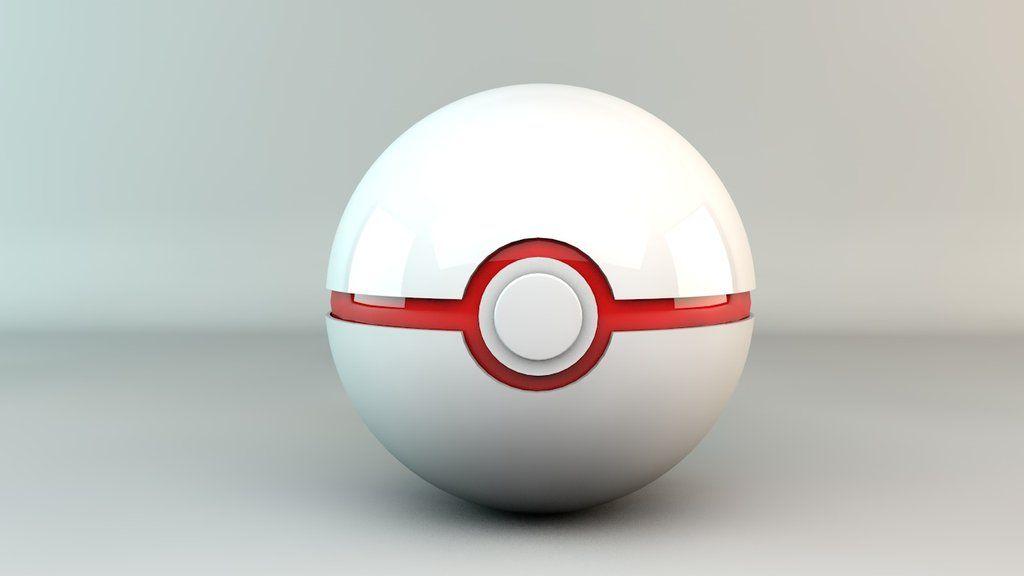 Pokemon Red and White Ball Logo - Premier Ball. Pokemon GO Hub