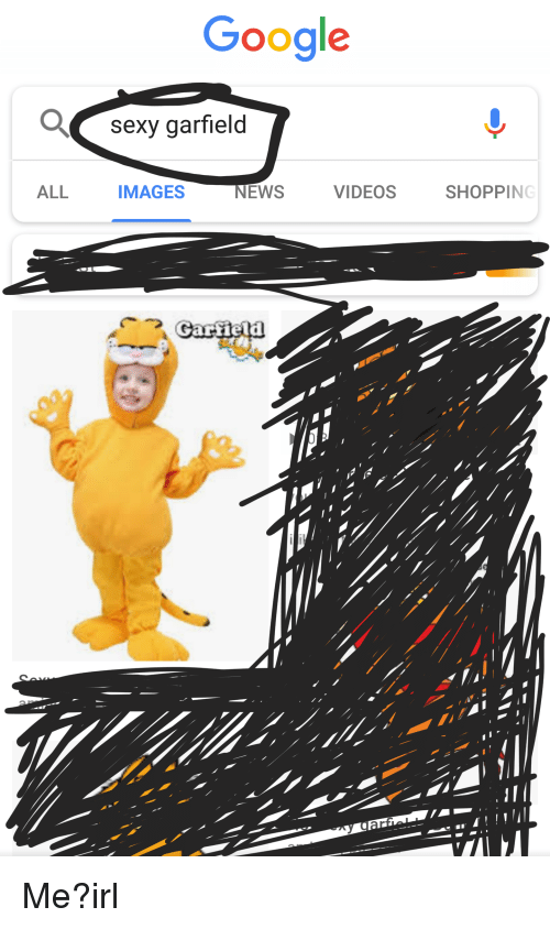 Sexy Google Logo - Google Garfield ALL IMAGES NEWS VIDEOS SHOPPING. Google Meme