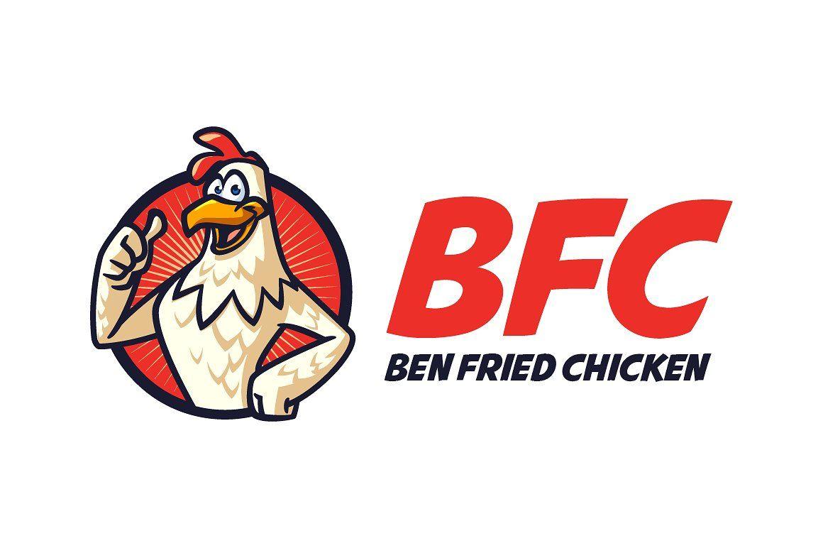 Chicken Logo - Chicken Mascot Logo Logo Templates Creative Market