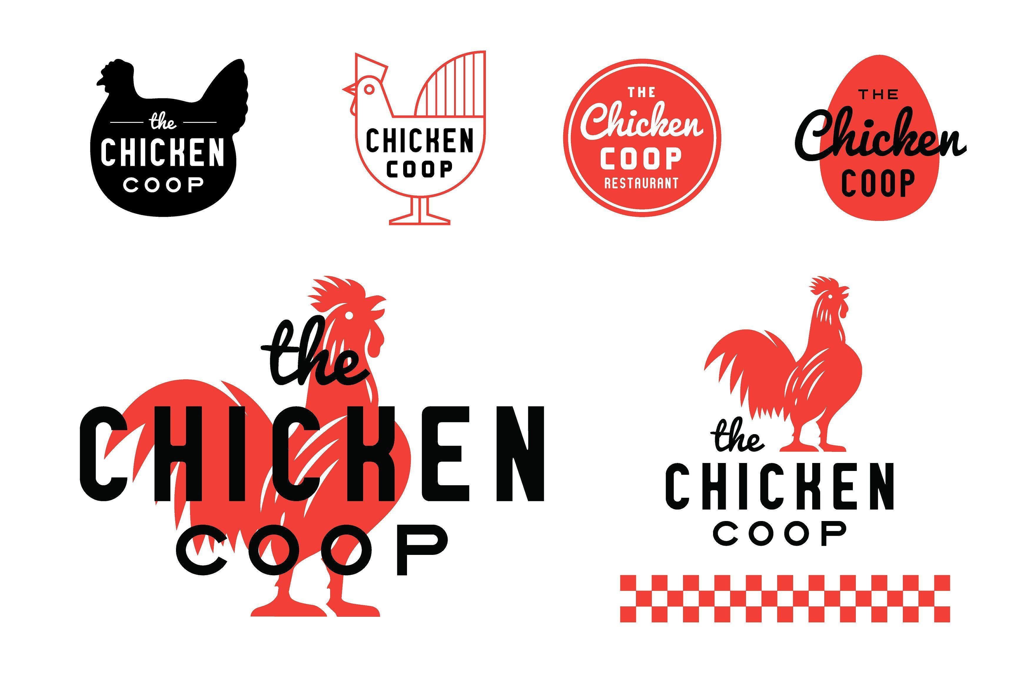 Chicken Logo - Chicken Coop Rooster Restaurant logo Logo Templates Creative Market