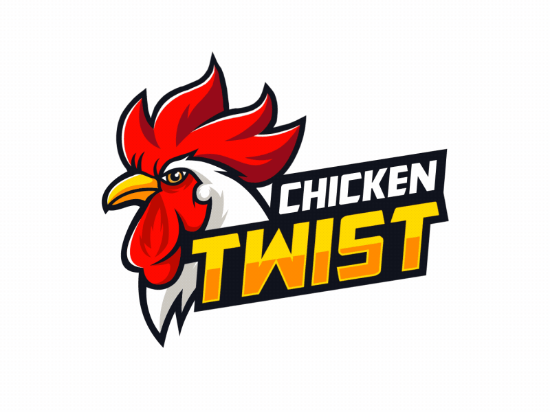Orange Chicken Logo - Chicken Twist Logo Design by Agent Orange Design | Dribbble | Dribbble