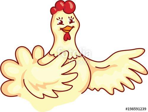 Chicken Logo - Hen chicken logo or icon vector template. Stock image and royalty