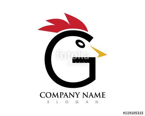 Chicken Logo - G Letter Chicken Logo Stock Image And Royalty Free Vector Files