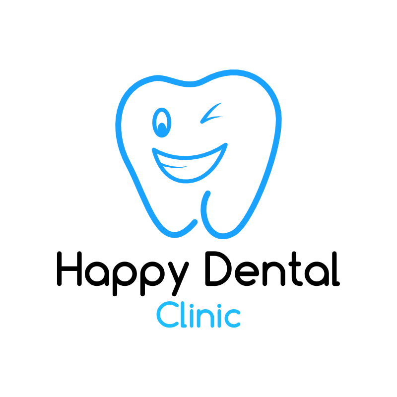 Dental Logo - Happy Dental Logo Template. Bobcares Logo Designs Services